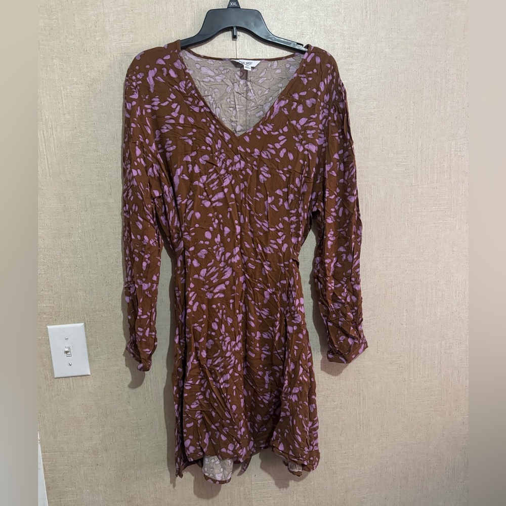 Nine West women’s long sleeve knee length dress